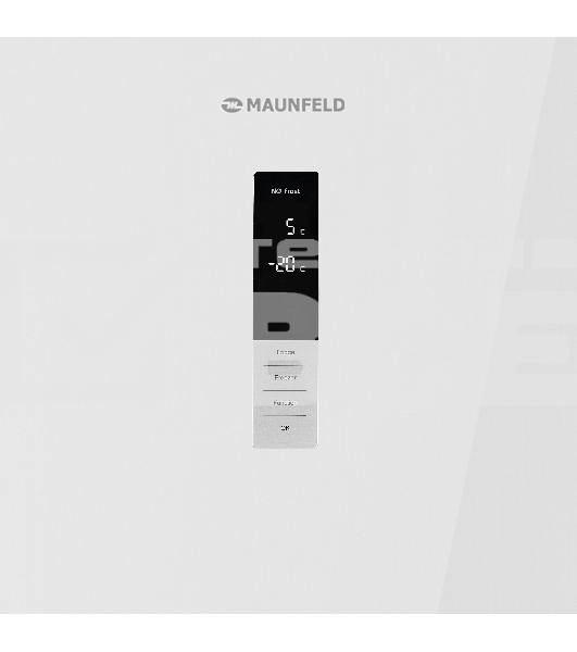 Холодильник Maunfeld MFF185NFW10 белый двухкамерный инвертор 240/100л морозилка снизу, No Frost