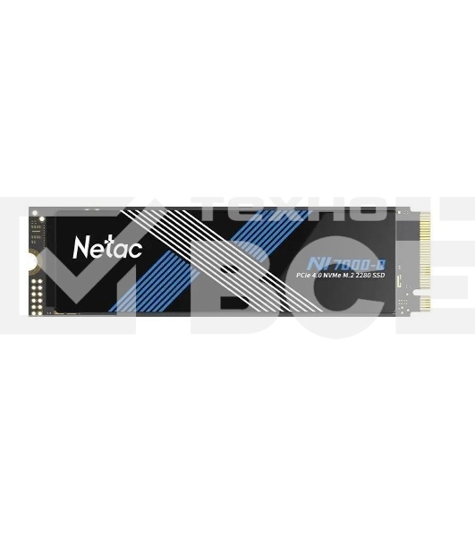Накопитель SSD Netac NV7000-Q, 1Tb, M.2 2280, PCIe 4.0 x4, NVMe, R/W 7100/6200, с радиатором