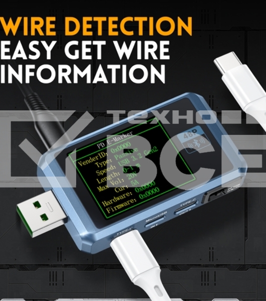 Тестер USB FNIRSI-FNB48P bluetooth