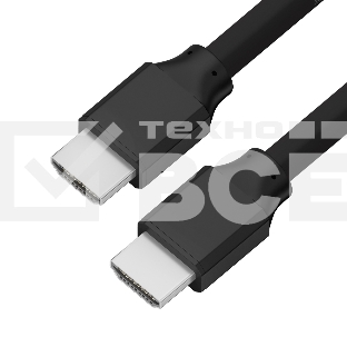 Кабель 4PH 2.0m HDMI, Ultra HD 4K 60Hz, Full HD, 3D, черный, 30/30 AWG, экран
