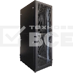 Шкаф серверный напольный 42U (800  1000) двойные перфорированные двери 2 шт., цвет черный, фото8