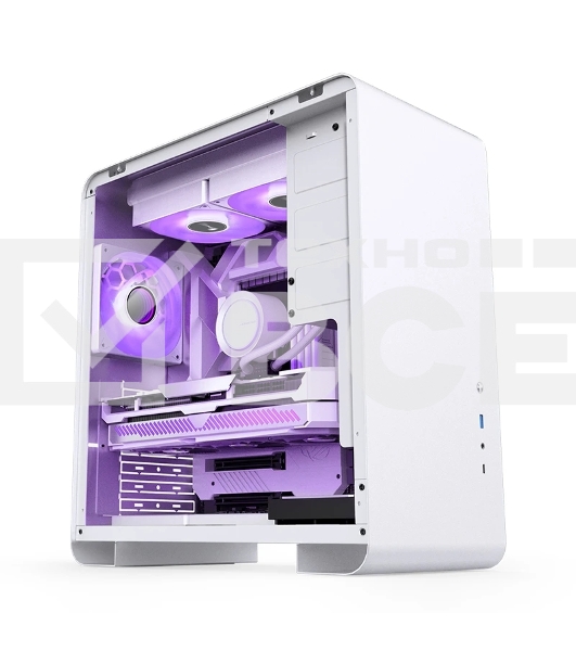 Корпус без блока питания Case JONSBO U4 PRO MESH, Midi-Tower, no fan, 1xUSB-A 3.2 + 1xUSB-C 3.2, ATX, mATX, mITX White