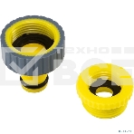 Адаптер на кран быстрого соединения 1/2'-3/4' с термопластичной резиной Профи ЧЕТЫРЕ СЕЗОНА, фото 1