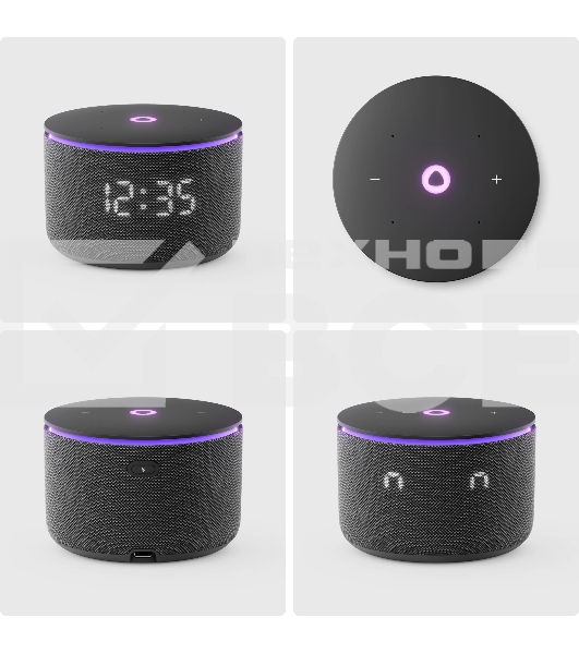 Умная колонка Яндекс Станция Мини 3 Про с Алисой, Zigbee, черный, YNDX-00059BLK