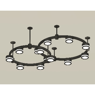 Светильник Ambrella light XR92221003/13 SBK/FR черный песок/белый матовый GX53 (A9222, A9227, C9238, C9232, N8415)
