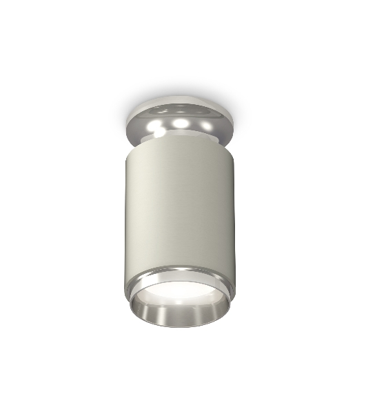 Светильник Ambrella Light XS6314100 SGR/PSL серый песок/серебро полированное MR16 GU5.3 (N6903, C6314, N6122)
