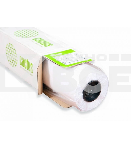 Бумага Cactus CS-PC180-61030 24'(A1) 610мм-30м/180г/м2/белый матовое универсальная (с покрытием) втулка:50.8мм (2')