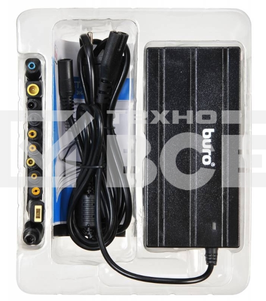 Блок питания Buro BUM-1187H90 ручной 90W 12V-24V 11-connectors от бытовой электросети LED индикатор