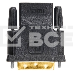 Адаптер Buro HDMI-19FDVID-M_ADPT HDMI-19M(F)/DVI-D(M) с позол. конт., фото 1