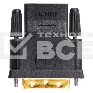 Адаптер Buro HDMI-19FDVID-M_ADPT HDMI-19M(F)/DVI-D(M) с позол. конт.