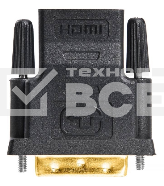 Адаптер Buro HDMI-19FDVID-M_ADPT HDMI-19M(F)/DVI-D(M) с позол. конт.