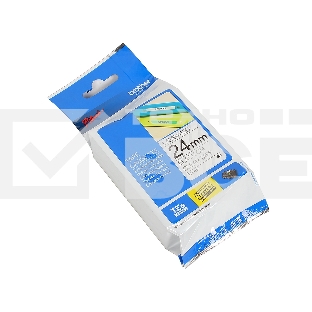 Картридж Brother TZ-E151 24 мм, 8 м, черный шрифт, прозрачный фон, для BROTHER P-Touch