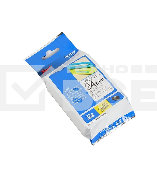 Картридж Brother TZ-E151 24 мм, 8 м, черный шрифт, прозрачный фон, для BROTHER P-Touch