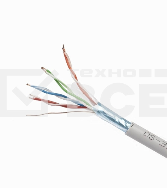 Кабель FTP Cablexpert FPC-5004E-SO кат.5e медь однож. экран, 305м pullbox, серый