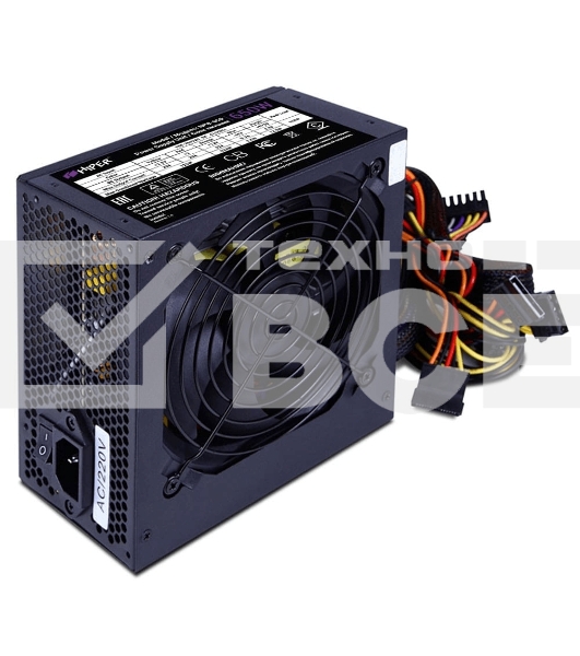 Блок питания Hiper HPB-650 Box, 650Вт, 80 PLUS Bronze, 120мм, черный