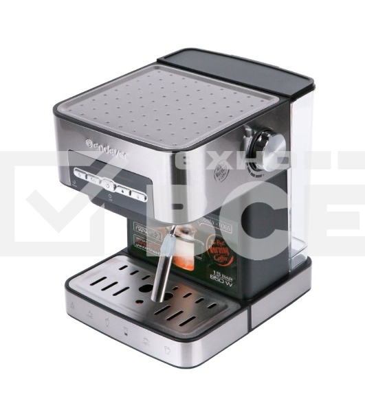 Кофеварка рожковая Endever Costa-1065 серебристый, исп. кофе - молотый, 1.6 л, 1000 Вт, 20 бар.