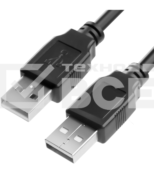 Кабель Greenconnect 0.5m USB 2.0, AM/AM, черный, 28/28 AWG, экран, армированный, морозостойкий
