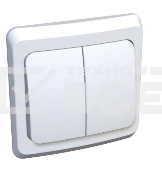 Выключатель 2-кл. СП Этюд 10А IP20 бел. SchE BC10-002B