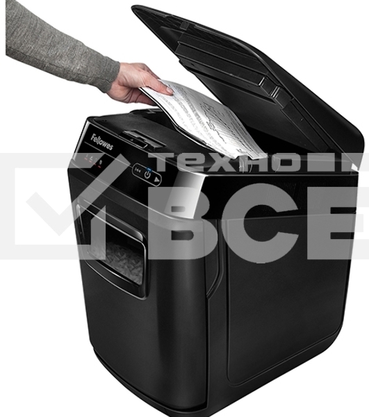 Шредер Fellowes AutoMax 200C (секр.P-4)/фрагменты/200лист./32лтр./пл.карты