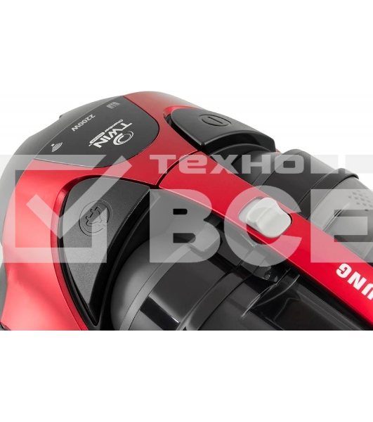 Пылесос Samsung VCC885HH3P красный, 430/2200 Вт, уборка сухая, пылесборник контейнер 2 л