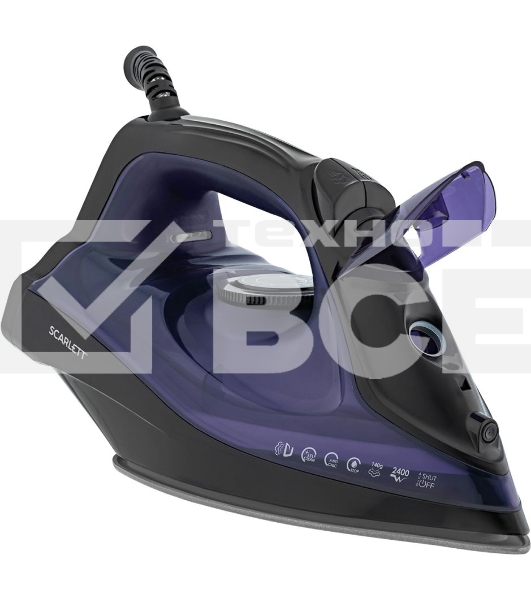 Утюг Scarlett SC-SI30K57 2400Вт черный/фиолетовый