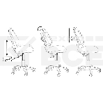 Кресло детское Бюрократ KD-4 голубой Sticks 06 крестовина пластик, фото2