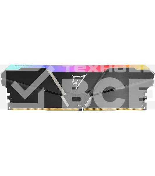 Оперативная память NETAC Shadow, DDR4, 16GB (1x16GB), 3200MHz, CL16, с радиатором, RGB, серый