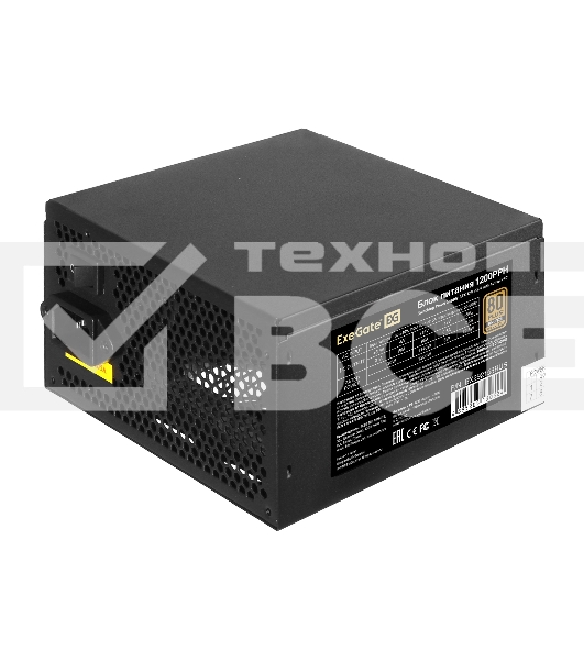 Блок питания ExeGate EX292158RUS-S, 1200Вт, 80 PLUS Bronze, 120мм, черный