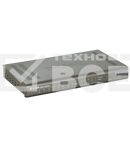 Интернет-телефония D-Link DVG-5008SG/A1A Голосовой шлюз с 8 FXS-портами, 1 WAN-портом 10/100/1000Base-T и 4 LAN-портами 10/1000Base-T
