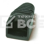 Изолирующий колпачок Hyperline BOOT-BK-10 для разъемов RJ-45, черный (10 шт.), фото2