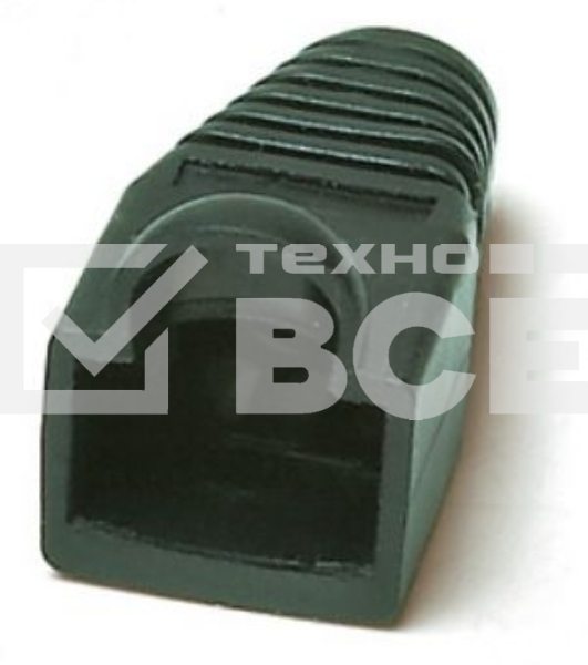 Изолирующий колпачок Hyperline BOOT-BK-10 для разъемов RJ-45, черный (10 шт.)