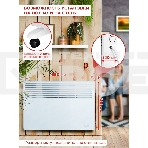 Конвектор Ресанта ОК-1600 белый, 1600 Вт, 20 м2, термостат, фото25