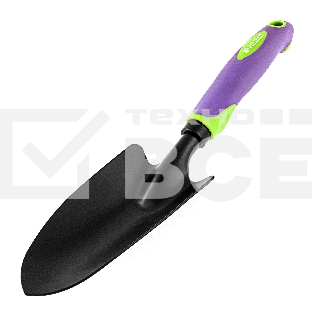 Совок посадочный широкий, 85х335 мм, стальной, обрезиненная эргономичная рукоятка, LSR1 Palisad