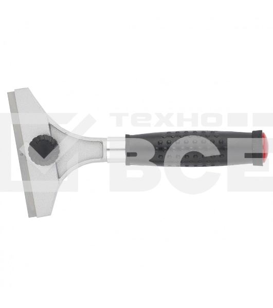 Скребок Matrix 100мм фиксированное лезвие металлическая обрезиненная ручка master