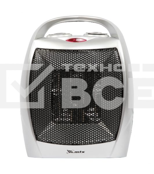 Тепловентилятор MTX FHC-1500, серый, 750/1500 Вт, 15 м2, термостат
