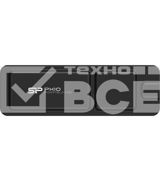 Внешний накопитель SSD 1Tb Silicon Power PX10, External, USB TypeC 3.2, Черный, read/write 1050/1050 Mb/s