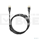 Кабель Bion HDMI v2.1, 19M/19M, 3D, 8K UHD, экран, ферритовые кольца, 1м, черный BXP-HDMI21-010, фото 1