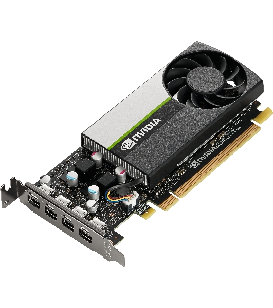Видеокарта VGA PNY NVIDIA QUADRO T1000, 4 Gb GDDR6/128 bit, PCI Express 4.0 x16, 4x mDP, PG172