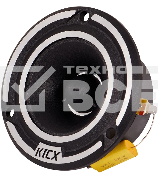 Колонки автомобильные Kicx LL 38 (без решетки) 90Вт 104дБ 4Ом 2.5см (1дюйм) (ком.:2кол.) широкополосные однополосные