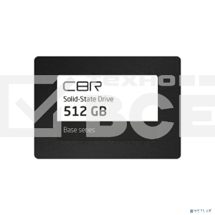 Накопитель SSD CBR Base, 512Gb, SATA III, 2.5