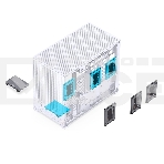 Корпус без блока питания Case JONSBO D32 PRO, Mini-Tower, TG, no fan, 2xUSB-A 3.2 + 1xUSB-C 3.2, mATX, mDTX, mITX White, фото6