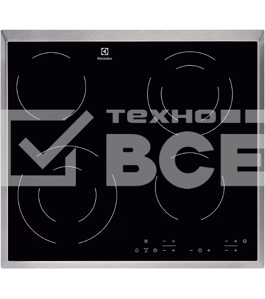 Электрическая варочная панель Electrolux EHF6342XOK Hi-Light, независимая, черный