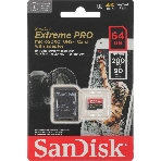 Флеш карта SanDisk Extreme Pro microSD UHS I Card 64GB for 4K Video on Smartphones, Action Cams & Drones 200MB/s Read, 90MB/s Write, Lifetime Warranty, фото7