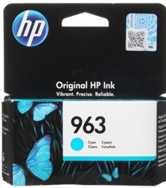 Картридж струйный HP 963 3JA23AE голубой (700 стр) для HP OfficeJet Pro 901x/902x