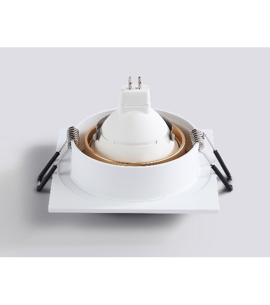 Светильник встраиваемый Ambrella light TN102728 WH/GD белый/золото GU5.3 92*92*23