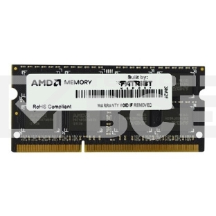 Оперативная память AMD Radeon R3, DDR3, 4GB (1x4GB), 1600MHz, CL9, SO-DIMM