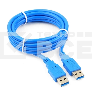 Кабель Gembird/Cablexpert Pro CCP-USB3-AMAM-6, AM/AM, 1.8м, экран, синий