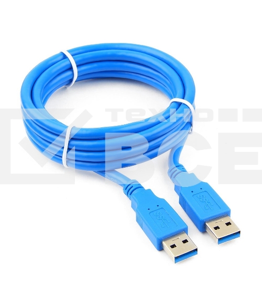 Кабель Gembird/Cablexpert Pro CCP-USB3-AMAM-6, AM/AM, 1.8м, экран, синий