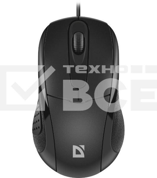 Мышь проводная Defender Standard MB-580 черный, 1000 dpi, USB, кнопки - 3
