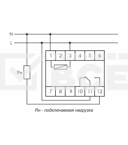 Реле времени PCA-512 (задержка выкл. 230В 8А 1перекл. IP20 монтаж на DIN-рейке) F&F EA02.001.001